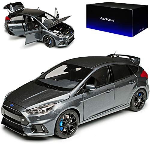 AUTOart Ford Focus RS Grau 5 Türer 3. Generation 2010-2018 Version Ab Facelift 2015 72954 1/18 Modell Auto mit individiuellem Wunschkennzeichen von AUTOart