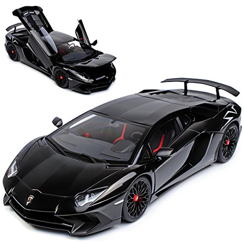 AUTOart Lamborgihini Aventador LP750-4 SV Superveloce Coupe Schwarz 74556 1/18 Modell Auto von AUTOart