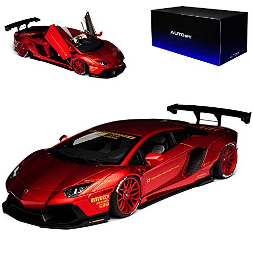 AUTOart Lamborgihini Aventador Liberty Walk LB-Works Metallic Rot 79109 1/18 Modell Auto von AUTOart