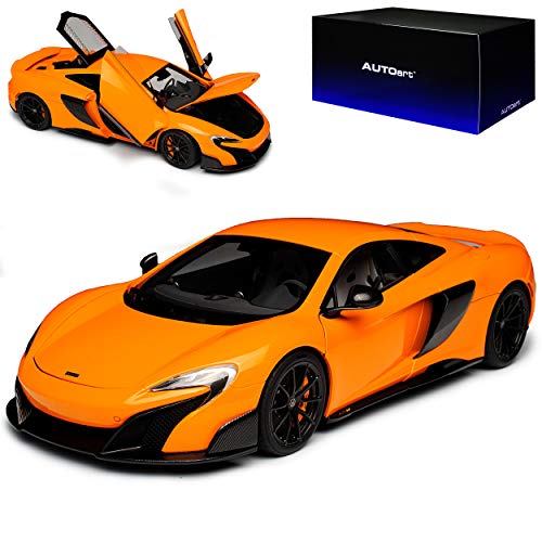 AUTOart McLaren 675LT Coupe Orange 2015-2017 76048 1/18 Modell Auto mit individiuellem Wunschkennzeichen von AUTOart