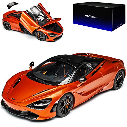 AUTOart McLaren 720S Coupe Orange Metallic Ab 2017 76074 1/18 Modell Auto mit individiuellem Wunschkennzeichen von AUTOart