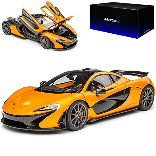 AUTOart McLaren P1 Papaya Spark Orange Metallic 2013-2015 76063 1/18 Modell Auto mit individiuellem Wunschkennzeichen von AUTOart