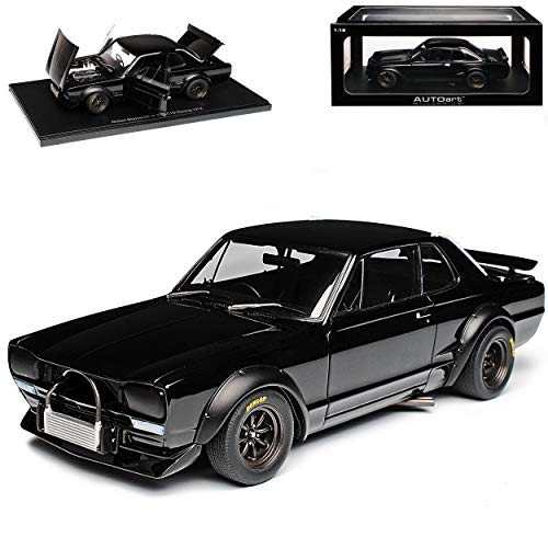 AUTOart Nisan Skyline GT-R KPGC10 Typ C10 Racing Coupe Schwarz 1968-1972 87228 1/18 Modell Auto von AUTOart