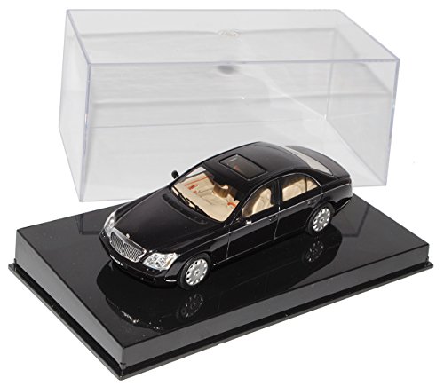 AUTOart Sonderposten - Maybach 57 SWB Schwarz 2005 56152 1/43 Modell Auto mit individiuellem Wunschkennzeichen von AUTOart