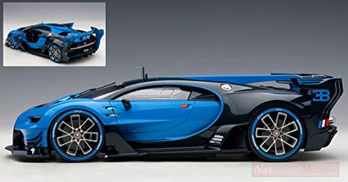 NEW AUTOART AA70986 Bugatti Vision GT 2015 LIGT Blue 1:18 MODELLINO DIE CAST Model von AUTOart