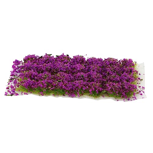 AUTSUPPL 1 Schachtel Sandtisch DIY Material Kleine Blumen Zum Basteln Künstliches Minigras Mini-Modell Bäume Pflanzen Blumen Statisches Landschaftsmodell-dekor DIY Miniatur Violett Plastik von AUTSUPPL