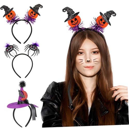 AUTSUPPL 3 Stück Party Stirnband Haarband Für Teenager Mädchen Party Kopfschmuck Halloween Haar Accessoires Kopfschmuck Für Erwachsene Halloween Stirnband Für Erwachsene Halloween von AUTSUPPL