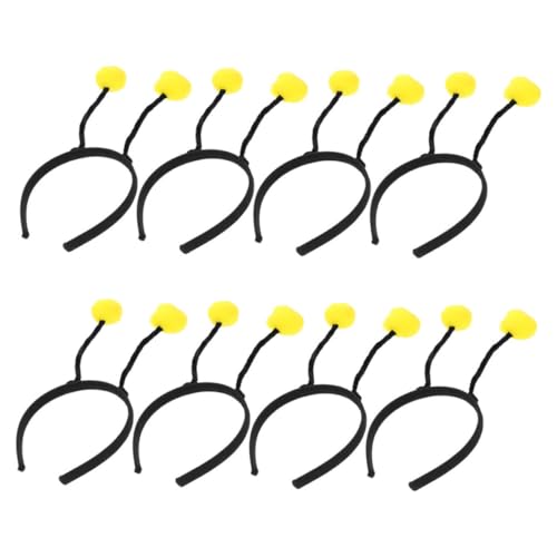 AUTSUPPL 8st Tierisches Stirnband Dame Stirnbänder Bienenantennen-haarreifen Biene Haarband Bienententakel-haarband Cosplay-party-haarbänder Biene Cosplay Kopfschmuck Vlies Yellow von AUTSUPPL