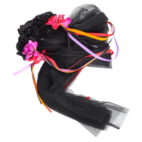 AUTSUPPL Halloween Kopfschmuck Halloween Stirnband Halloween Rosen Haarband Halloween Elemente Stirnband Dekor Stirnband Halloween Party Stirnband Halloween Haar Accessoires Für von AUTSUPPL