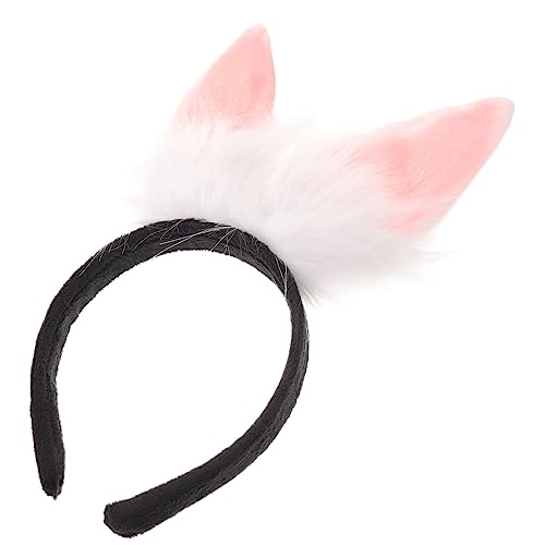 AUTSUPPL Hasenohr Stirnband Cosplay-outfits Osterhasen-stirnband Hasenohren-stirnband-set Cartoon Hasenohr Haarband Ostern Haarschmuck Party-stirnband -outfits -dekor Plüsch Rosa von AUTSUPPL