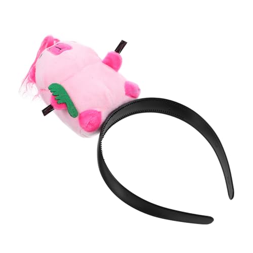 AUTSUPPL Lustiges Stirnband Capybara Haarband Requisiten Niedliches Haarband Horn Kopfstück Capybara Stirnband Cartoon Tier Haarband Capybara Kopfschmuck Cartoon Stirnband von AUTSUPPL