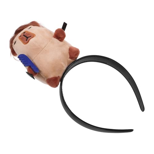 AUTSUPPL Lustiges Stirnband Cosplay Stirnbänder Haarband Capybara Stirnbänder Für Mädchen Festival Capybara Kopfschmuck Bezauberndes Capybara Haarband Horn Kopfbedeckung von AUTSUPPL