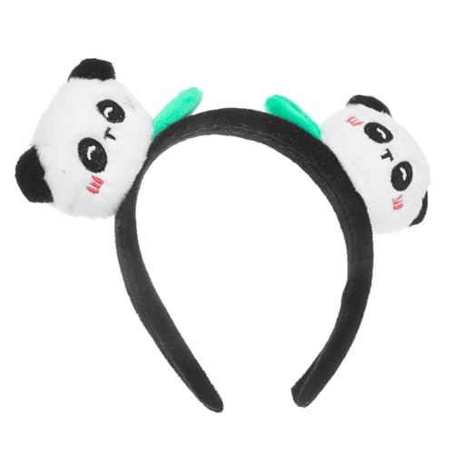 AUTSUPPL Stirnband Panda Kopfschmuck Tierhaarreifen Tierkopfschmuck Tiermodellierung Haarreifen Tierförmige Haaraccessoires Partyzubehör Partygeschenke Panda Haarreifen Partyverzierung von AUTSUPPL