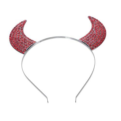 AUTSUPPL Teufelshörner-Kopfschmuck halloween haarschmuck halloween kopfschmuck Teufelskostüm für Mädchen Halloween-Kopf-Bopper Stirnbänder Kopftuch Stirnband für Halloween -Requisite von AUTSUPPL