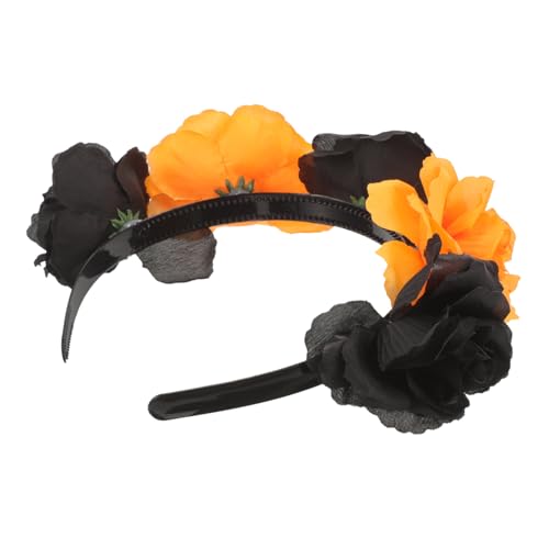 AUTSUPPL rosa Stirnband Halloween-Stirnbänder Horror- -Haarband Blumen Stirnband süße Stirnbänder halloween haarreif halloween headband Haarband Schickes Stirnband Plastik von AUTSUPPL