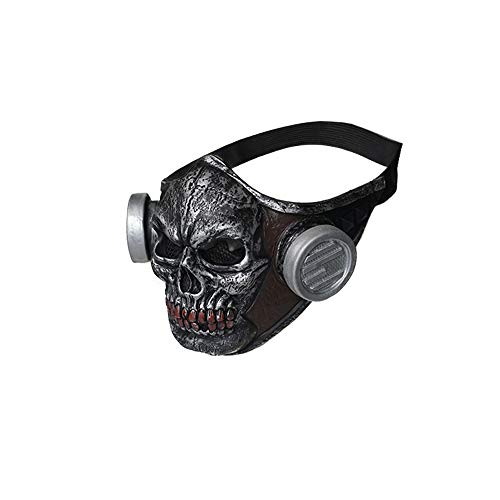 AUVNQDUC Steampunk Halbmaske Maskerade Spike Teufelsschädel Maske Halloween Kostüm/378 von AUVNQDUC