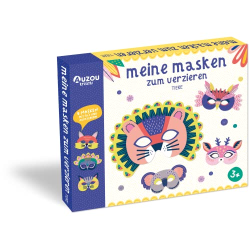 Meine Masken zum Verzieren - Tiere, Bastelset von Huch & Friends