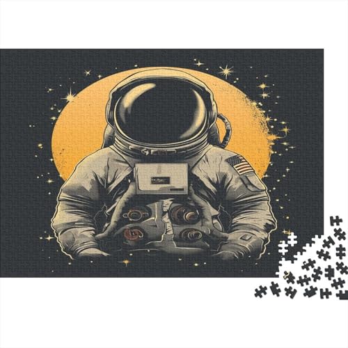 Astronaut 1000 Stück Puzzles Für Erwachsene Teenager Stress Abbauen Familien-Puzzlespiel 1000-teiliges Puzzle Kinder Lernspiel Spielzeug Geschenk Puzzel 1000pcs (75x50cm) von AVBBGERII