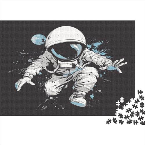 Astronaut Puzzle 1000 Teile Puzzles Für Erwachsene Lernspiel Herausforderungsspielzeug 1000-teilige Puzzlespiel Für Erwachsene Kinder Puzzel 1000pcs (75x50cm) von AVBBGERII