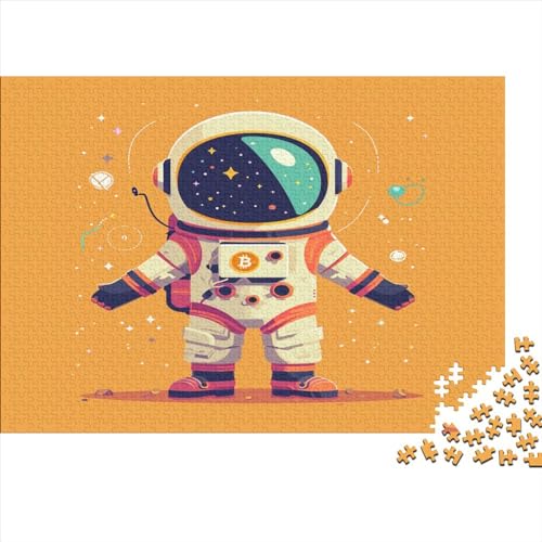 Astronaut Puzzle 1000 Teile Puzzles Für Erwachsene Lernspiel Herausforderungsspielzeug 1000-teilige Puzzlespiel Für Erwachsene Kinder Puzzel 1000pcs (75x50cm) von AVBBGERII