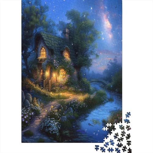 Berghütte Puzzle 1000 Teile Erwachsener Kniffel Spaß Für Die Ganze Familie - Abwechslungsreiche 1000 Puzzleteilige Motive Puzzlespiel Erwachsene, Puzzel 1000pcs (75x50cm) von AVBBGERII