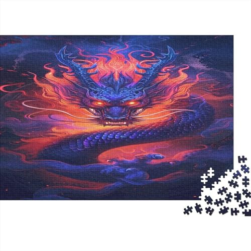 Böser Drache Puzzle 1000 Teile Puzzle Für Erwachsene Und Kinder Ab 14 Jahren Puzzel 1000pcs (75x50cm) von AVBBGERII