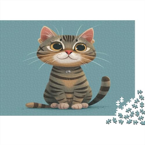 Cartoon Kat 1000 Teile Puzzle, Puzzles Für Erwachsene, 1000 Teile Puzzlespiel Für Jugendliche & Erwachsene Puzzlespiel Puzzel 1000pcs (75x50cm) von AVBBGERII