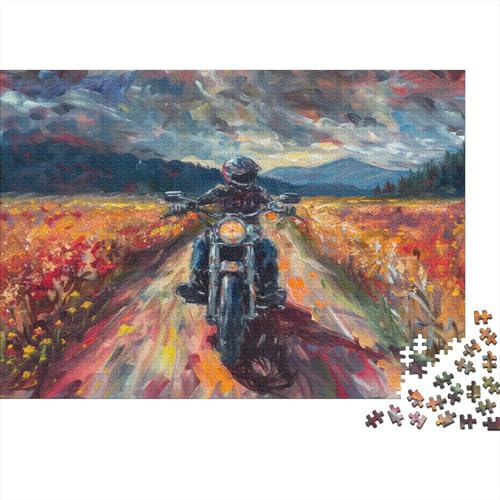 Dirt Bike 1000 Teile,Impossible Puzzle,GesKükenlichkeitsspiel Für Die Ganze Familie, Erwachsenen Puzzlespiel Puzzel 1000pcs (75x50cm) von AVBBGERII