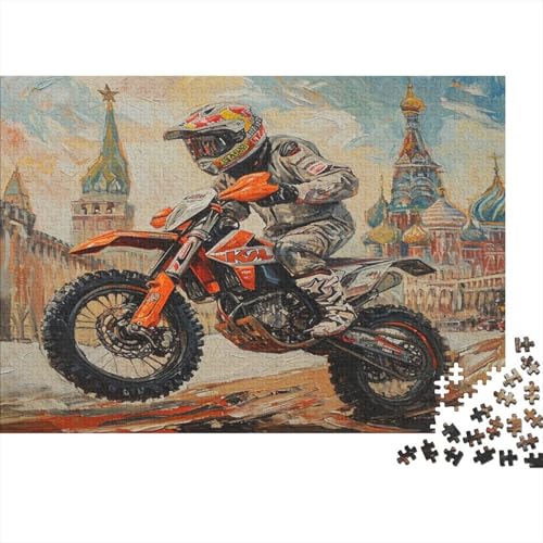 Dirt Bike Puzzle 1000 Teile,Puzzle Für Erwachsene, Impossible Puzzle, GesKükenlichkeitsspiel Für Die Ganze Familie,Puzzle Legespiel- Erwachsenenpuzzle Puzzel 1000pcs (75x50cm) von AVBBGERII