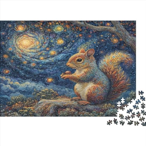 Eichhörnchen Puzzle 1000 Teile Puzzle Für Erwachsene Und Kinder Ab 14 Jahren Puzzel 1000pcs (75x50cm) von AVBBGERII