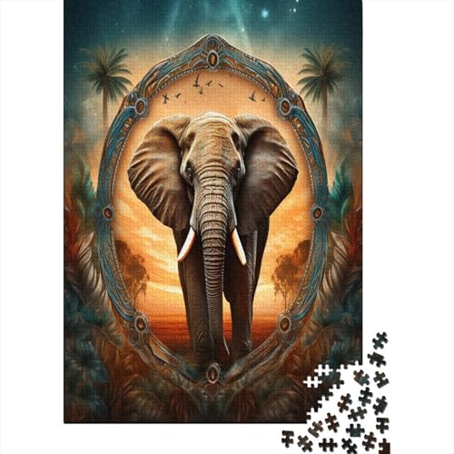 Elefant Puzzlespiel 1000 Teile Puzzles Für Erwachsene Lernspiel Herausforderung Spielzeug 1000 Teile Puzzles Für Erwachsene Kinder Erwachsenen Puzzlespiel Puzzel 1000pcs (75x50cm) von AVBBGERII