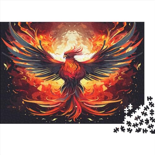 Feuer Phoenix 1000 Teile,Impossible Puzzle,GesKükenlichkeitsspiel Für Die Ganze Familie, Erwachsenen Puzzlespiel Puzzel 1000pcs (75x50cm) von AVBBGERII