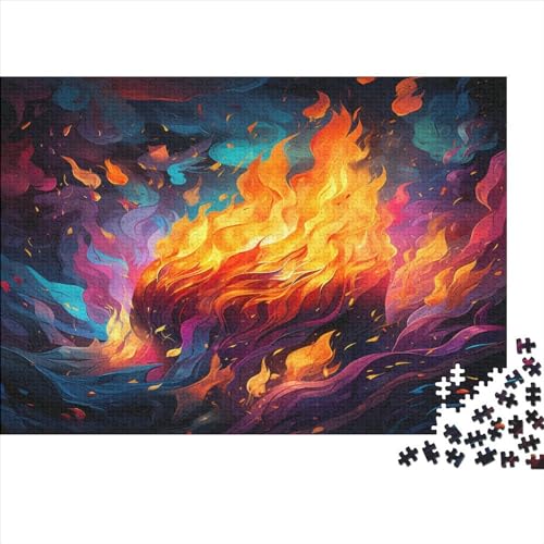 Flammen Puzzlespiel 1000 Teile Puzzles Für Erwachsene Lernspiel Herausforderung Spielzeug 1000 Teile Puzzles Für Erwachsene Kinder Erwachsenen Puzzlespiel Puzzel 1000pcs (75x50cm) von AVBBGERII