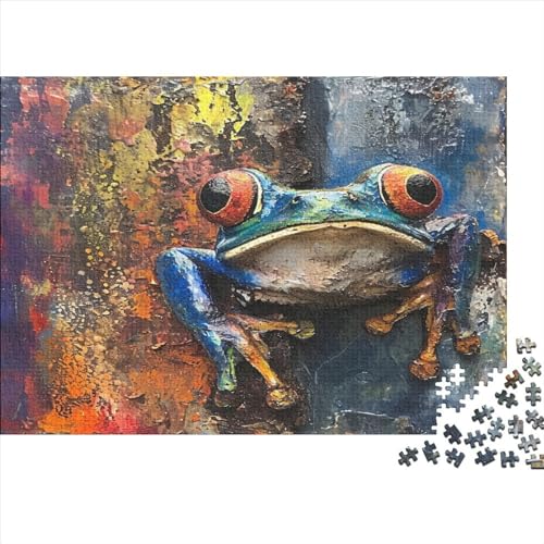 Frosch Puzzlespiel 1000 Teile Puzzles Für Erwachsene Lernspiel Herausforderung Spielzeug 1000 Teile Puzzles Für Erwachsene Kinder Erwachsenen Puzzlespiel Puzzel 1000pcs (75x50cm) von AVBBGERII