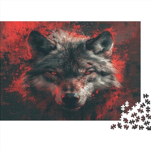 Graue Wölfe Puzzle 1000 Teile Puzzle Für Erwachsene Und Kinder Ab 14 Jahren Puzzel 1000pcs (75x50cm) von AVBBGERII