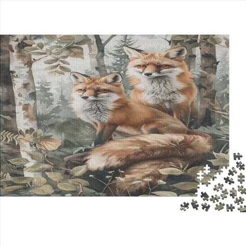 Jungle Fuchs Puzzle 1000 Teile Erwachsener Kniffel Spaß Für Die Ganze Familie - Abwechslungsreiche 1000 Puzzleteilige Motive Puzzlespiel Erwachsene, Puzzel 1000pcs (75x50cm) von AVBBGERII