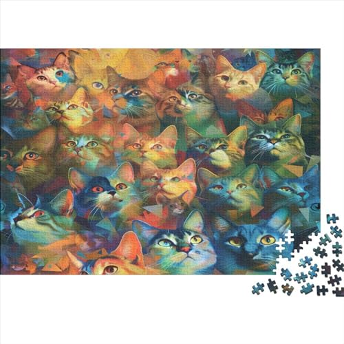 Kat 1000 Teile Puzzle, Puzzles Für Erwachsene, 1000 Teile Puzzlespiel Für Jugendliche & Erwachsene Puzzlespiel Puzzel 1000pcs (75x50cm) von AVBBGERII