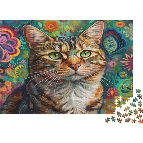 Kat Puzzle 1000 Teile Für Erwachsene Und Kinder Ab 14 Jahren Für Stressabbauer Puzzel 1000pcs (75x50cm) von AVBBGERII