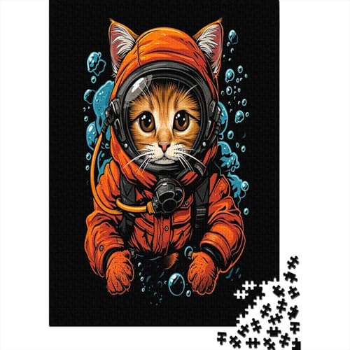 Kat Puzzle 1000 Teile Für Erwachsene Und Kinder Ab 14 Jahren Für Stressabbauer Puzzel 1000pcs (75x50cm) von AVBBGERII