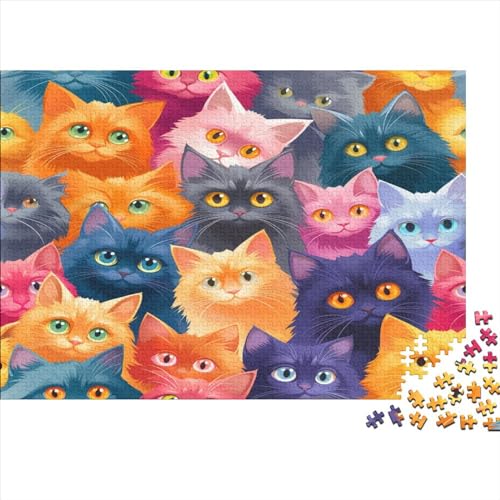 Kat Puzzle 1000 Teile Puzzle Für Erwachsene Und Kinder Ab 14 Jahren Puzzel 1000pcs (75x50cm) von AVBBGERII