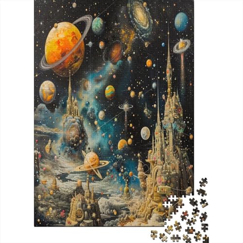 Kosmische Planeten Puzzle 1000 Teile,Puzzle Für Erwachsene, Impossible Puzzle, GesKükenlichkeitsspiel Für Die Ganze Familie,Puzzle Legespiel- Erwachsenenpuzzle Puzzel 1000pcs (75x50cm) von AVBBGERII