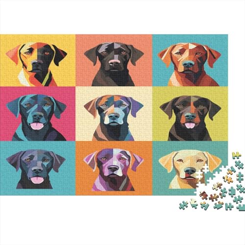 Labrador Hund Puzzle 1000 Teile, Erwachsene, Klassische Puzzle, Impossible Puzzle,GesKükenlichkeitsspiel Für Die Ganze Familie Erwachsenenpuzzle Ab 14 Jahren Puzzel 1000pcs (75x50cm) von AVBBGERII