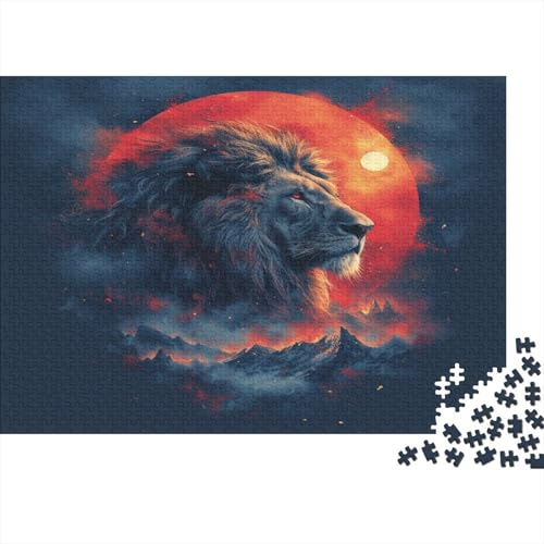 Löwe Puzzle 1000 Teile, Erwachsene, Klassische Puzzle, Impossible Puzzle,GesKükenlichkeitsspiel Für Die Ganze Familie Erwachsenenpuzzle Ab 14 Jahren Puzzel 1000pcs (75x50cm) von AVBBGERII