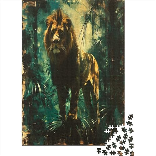 Löwe Puzzle 1000 Teile Erwachsener Kniffel Spaß Für Die Ganze Familie - Abwechslungsreiche 1000 Puzzleteilige Motive Puzzlespiel Erwachsene, Puzzel 1000pcs (75x50cm) von AVBBGERII