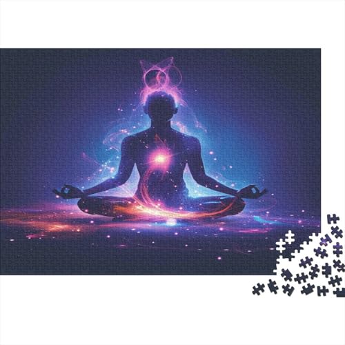 Meditator 1000 Stück Puzzles Für Erwachsene Teenager Stress Abbauen Familien-Puzzlespiel Mit Poster in 1000-teiliges Puzzle Kinder Lernspiel Spielzeug Geschenk Puzzel 1000pcs (75x50cm) von AVBBGERII