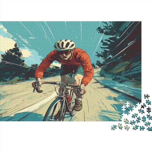 Mountainbike Puzzlespiel 1000 Teile Für Erwachsene, Einzigartige Kunstwerke Und Vorlage - Geburtstagsgeschenk - Spaßige Puzzles Mit Überraschung Von Puzzle in A Bag Puzzel 1000pcs (75x50cm) von AVBBGERII