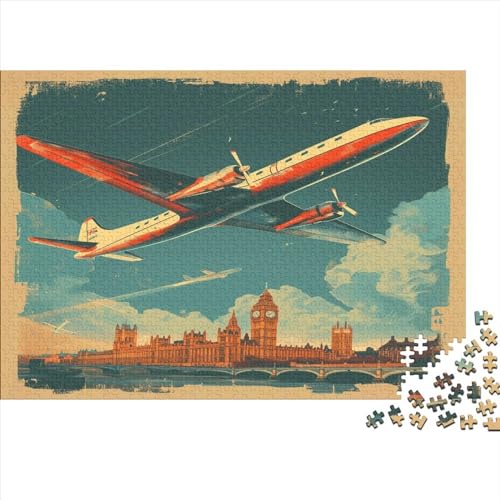 Passenger Luftfahrzeuge 1000 Stück Puzzles Für Erwachsene Teenager Stress Abbauen Familien-Puzzlespiel Mit Poster in 1000-teiliges Puzzle Kinder Lernspiel Spielzeug Geschenk Puzzel 1000pcs (75x50cm) von AVBBGERII