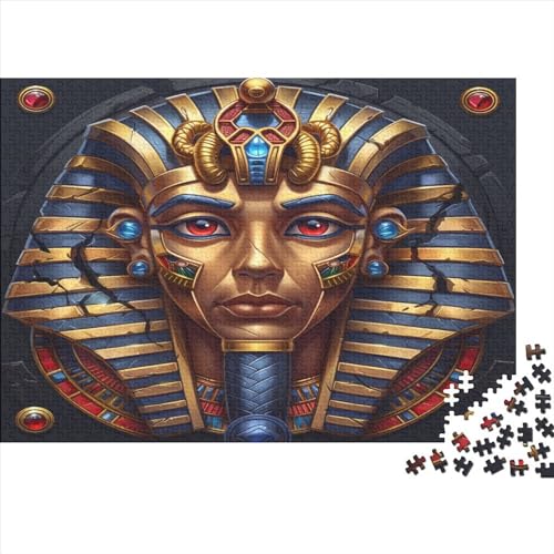 Pharao 1000 Teile, Impossible Puzzle,GesKükenlichkeitsspiel Für Die Ganze Familie, Erwachsenenpuzzle Ab 14 Jahren Puzzel 1000pcs (75x50cm) von AVBBGERII