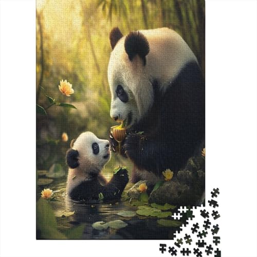 Riesenpanda Puzzle 1000 Teile,Puzzlespiel Für Erwachsene,Impossible Puzzle,Puzzle GesKükenlichkeitsspiel Für Die Ganze Familie, Geschenke Für Männer/Frauen Erwachsenen Puzzel 1000pcs (75x50cm) von AVBBGERII