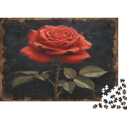 Rose 1000 Stück Puzzle Für Erwachsene 1000 Stück Puzzle Für Erwachsene-Crazy Süßigkeiten-1000 Stück Puzzle Große Puzzles Kinder Lernspiel Spielzeug Geschenk Puzzel 1000pcs (75x50cm) von AVBBGERII